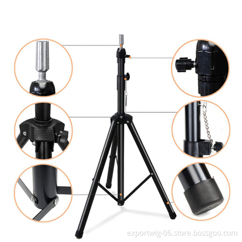 Wholesale Professional Canvas Head Wig Stand Tripod Mannequin Head Adjustable Hair Salon Tools